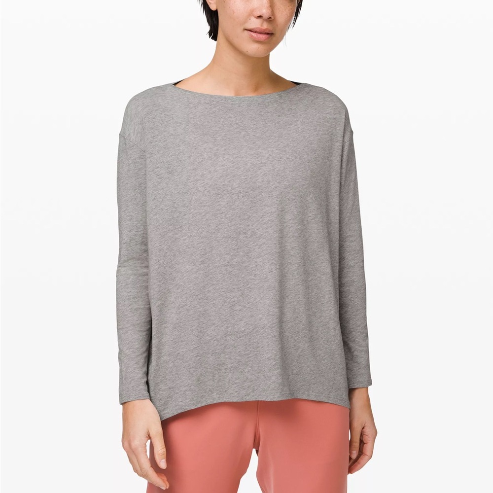 BACK IN ACTION LONG SLEEVE SHIRT Grey Size: 18